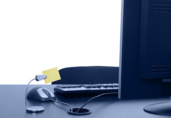 Image showing Empty office desk