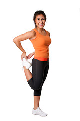 Image showing Leg Stretching Fitness exercise
