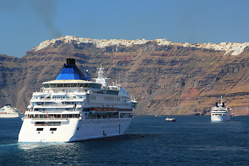 Image showing Santorini view (Greece) - travel background