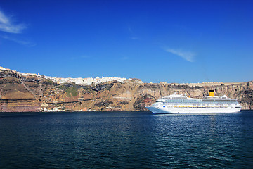 Image showing Santorini view (Greece) - travel background