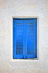 Image showing Traditional window in Santorini