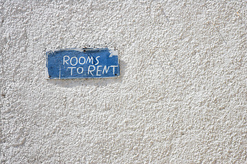 Image showing Rooms to rent sign