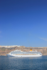 Image showing Santorini view (Greece) - travel background