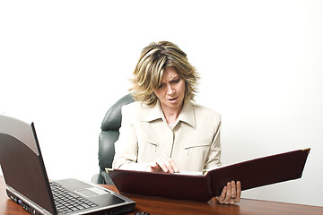 Image showing business woman at work