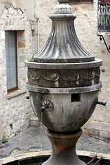 Image showing Famous fountain in Saint Paul, France