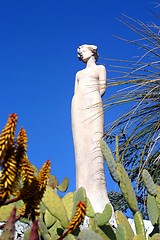 Image showing Famous exotic garden in Eze, France