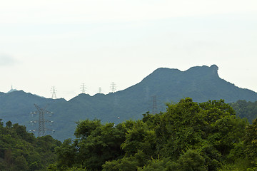 Image showing Lion Rock hill in Hong Kong