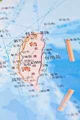 Image showing Taiwan map background