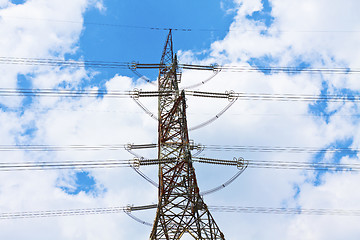 Image showing Electrical transmission tower
