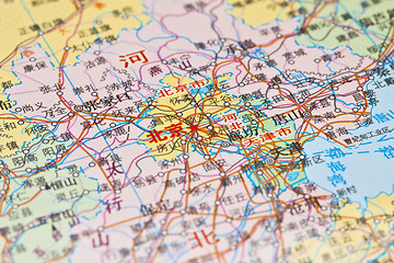 Image showing Map of Beijing, China. 