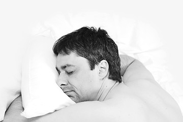 Image showing man sleeping