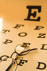 Image showing eye test chart