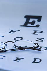 Image showing eye test chart