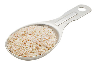 Image showing spoon of psyllium seed husks 