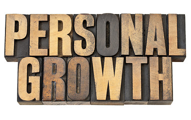 Image showing personal growth in wood type