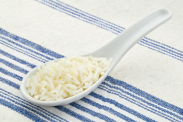 Image showing spoon of cooked rice