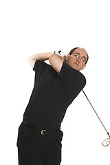 Image showing man playing golf