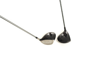 Image showing golf clubs