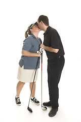 Image showing couple kissing