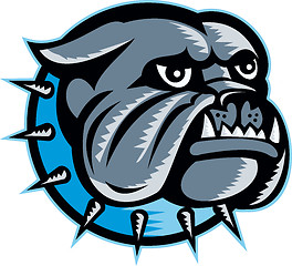 Image showing Bulldog Dog Head Mascot