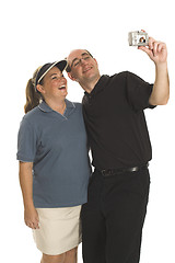 Image showing couple taking pictures