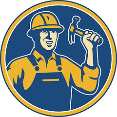 Image showing Construction Worker Carpenter Tradesman With Hammer