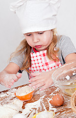 Image showing girl in chef's hat