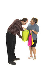 Image showing couple with shopping bags