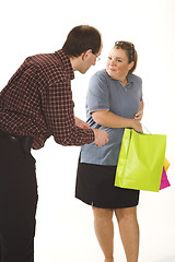 Image showing couple with shopping bags