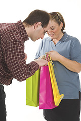 Image showing couple with shopping bags