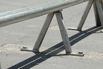 Image showing skateboarding rail
