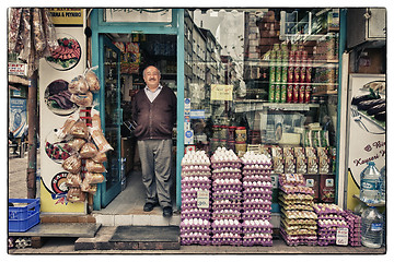 Image showing Happy Turkish grocer