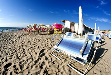 Image showing Beach Detail in Pisa, Italy