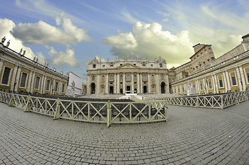 Image showing Clouds over Saint Peter's Square, Rome