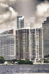 Image showing Tall Buldings of Miami in Florida