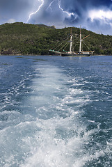 Image showing Storm over Whitsunday Islands