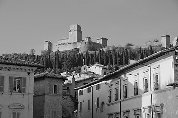 Image showing Architectural Detail of Assisi in Umbria