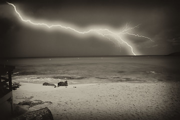 Image showing Storm approaching Saint Maarten Island