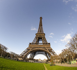 Image showing Winter view of Eiffel Tower in Paris