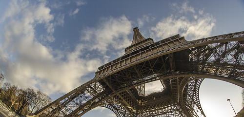 Image showing Winter view of Eiffel Tower in Paris