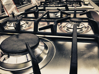 Image showing Modern Stove detail in a Kitchen