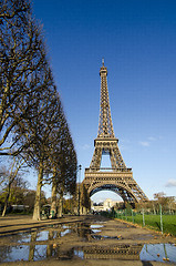 Image showing Eiffel Tower on a Winter Morning