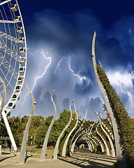 Image showing Storm over Brisbane