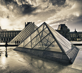 Image showing Architectural Detail of Paris in Winter