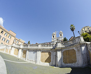 Image showing Piazza di Spagna and Trinita' dei Monti in Rome