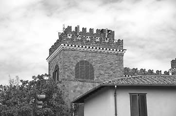 Image showing Architectural detail near Garbatella in Rome