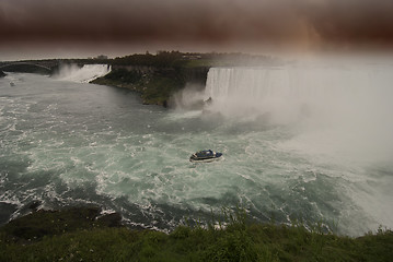 Image showing Sunset at Niagara Falls, Canada