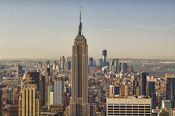 Image showing Winter Colors of Manhattan Skyscrapers 