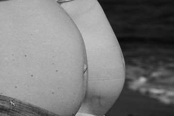 Image showing Pregnant Women and the Ocean