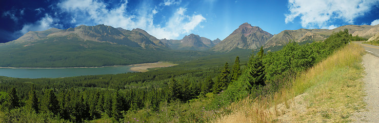 Image showing Panorama of Glacier National Park